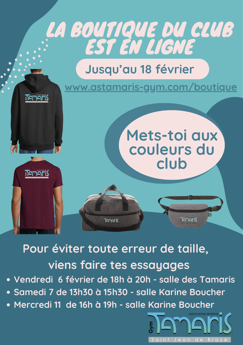 Boutique club - Viens faire tes essayages