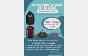 Boutique club - Viens faire tes essayages
