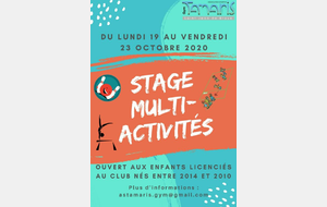 Stage multi-activités (Toussaint 2020)