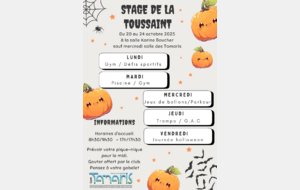 Stage de la Toussaint 2025