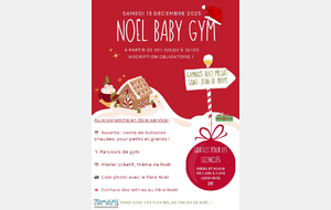 Fête de Noël 2025 - APE et BabyGym